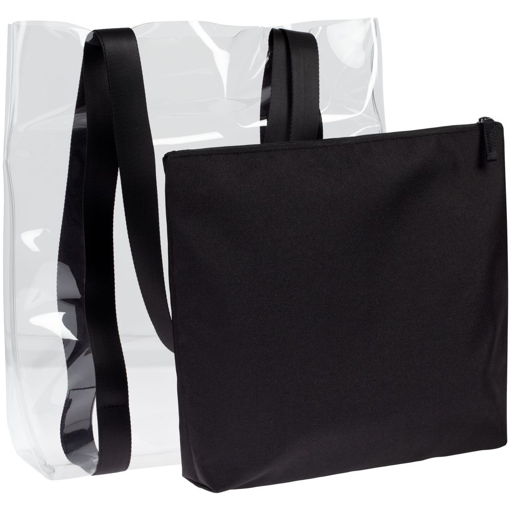 Шопер Clarity с красным органайзером фото на сайте Print Logo.