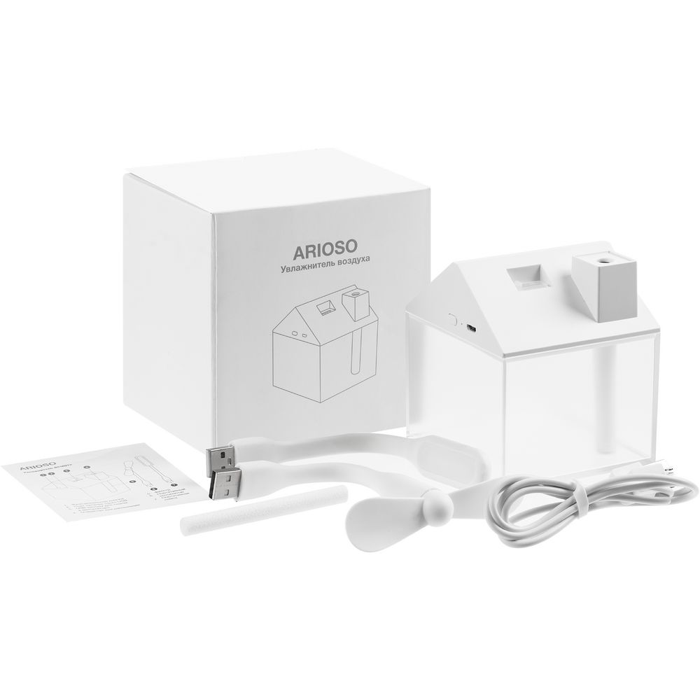 Настольный увлажнитель Arioso с вентилятором и лампой