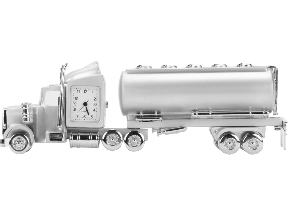 Часы Автомобильная цистерна, серебристый