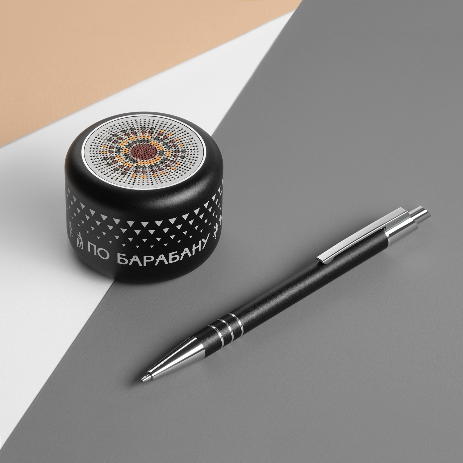 Беспроводная колонка Пэшн (Passion) 80dB 600 mAh (Bluetooth 5.4), синяя фото на сайте Print Logo.