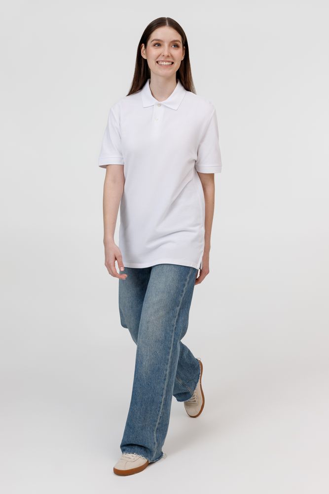 Рубашка поло унисекс Pacific, белая, размер 5XL