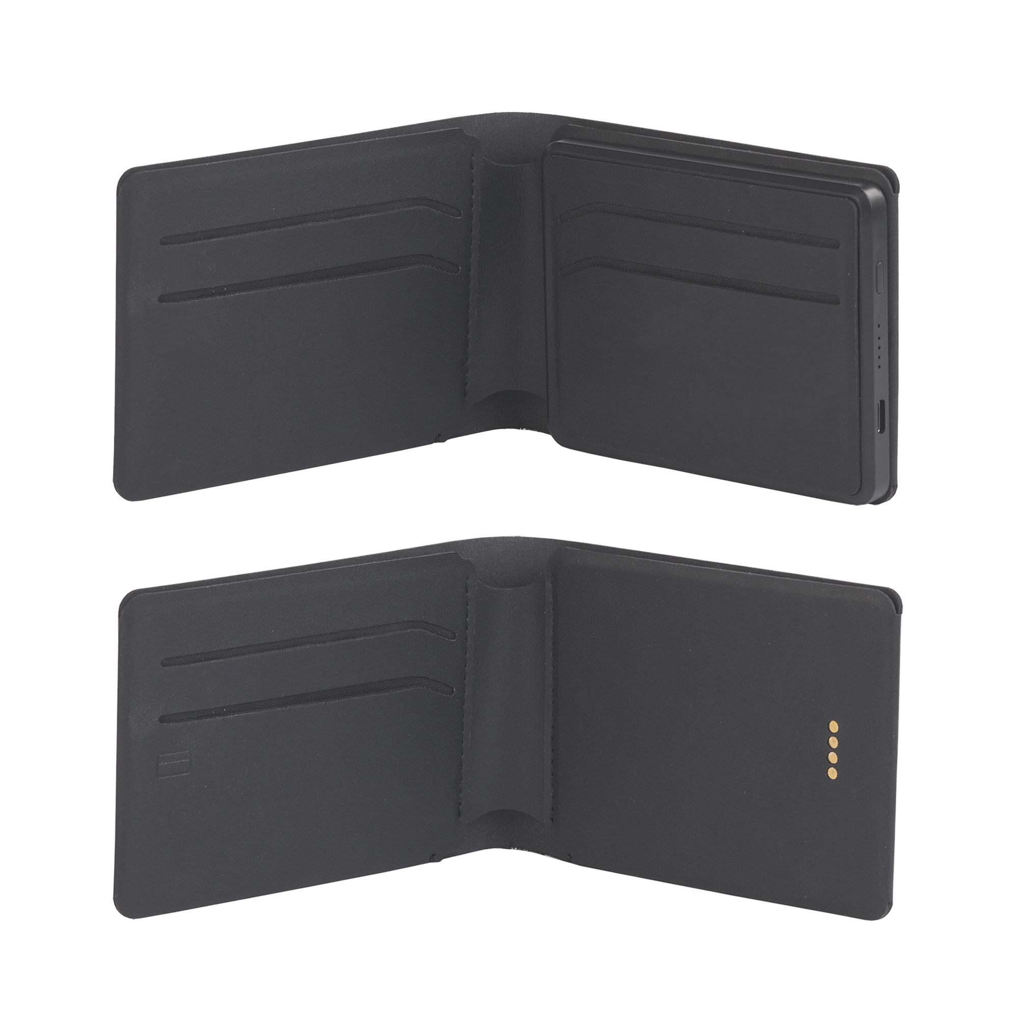 Портмоне со cъёмным (на магните) беспроводным зарядным устройством 3000 mAh фото на сайте Print Logo.