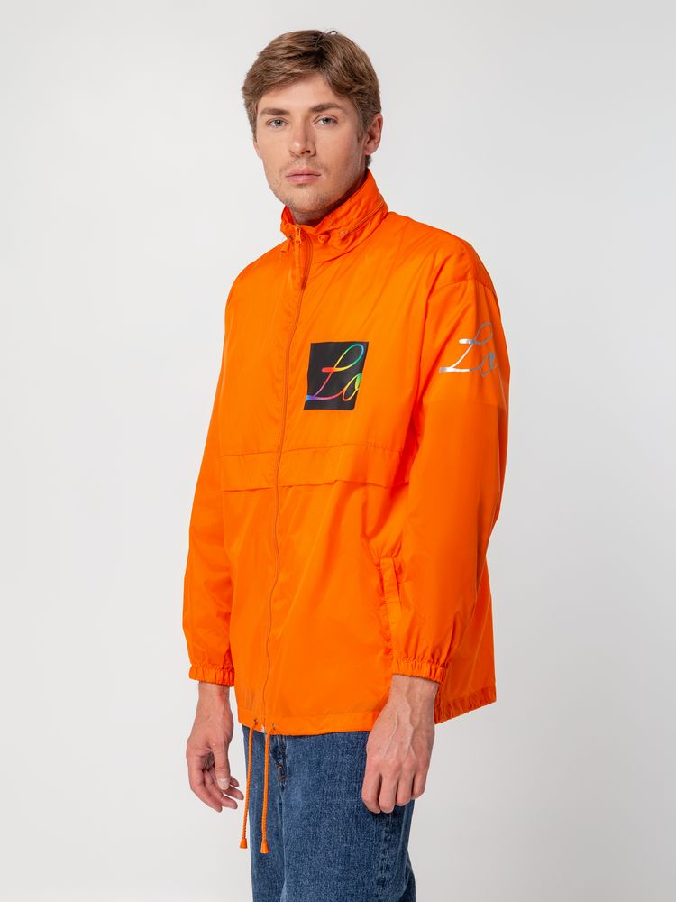 Ветровка из нейлона Surf 210, оранжевая, размер XS