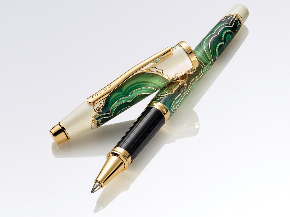 Ручка-роллер Selectip Cross Wanderlust Borneo, белый, зеленый