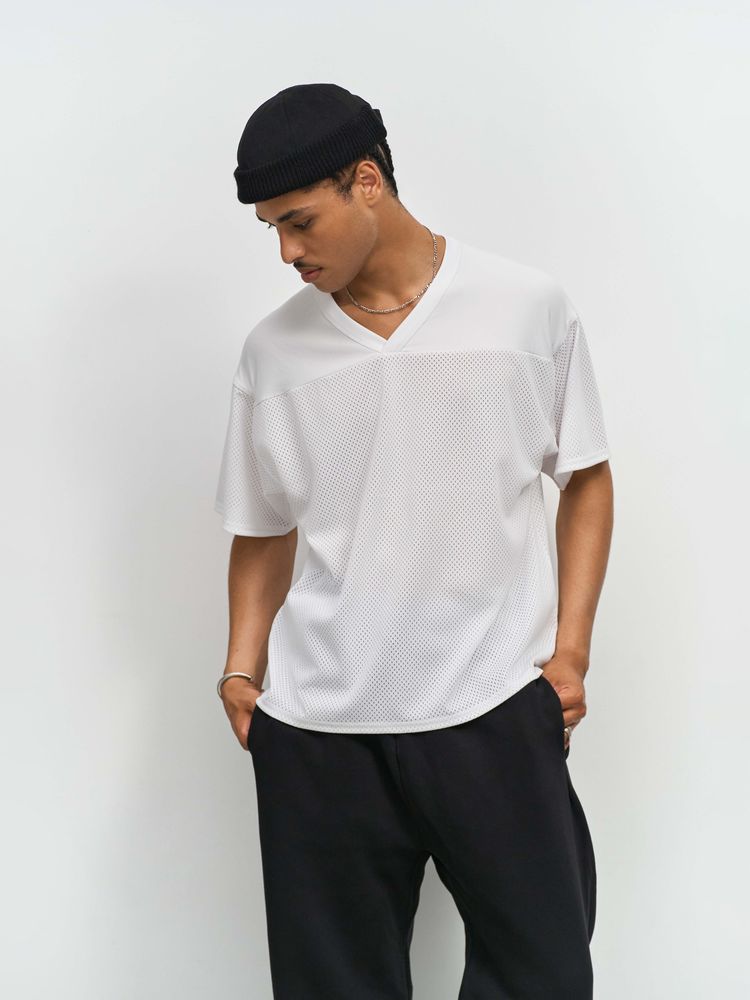 Футболка унисекс Nino с V-образным вырезом фото на сайте Print Logo.