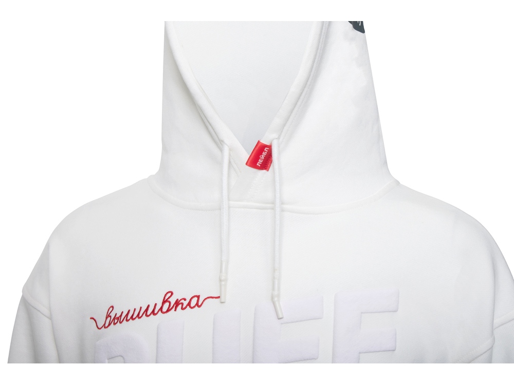 Худи оверсайз Alpha.01 унисекс, молочный, все виды нанесения на текстиле на одной толстовке