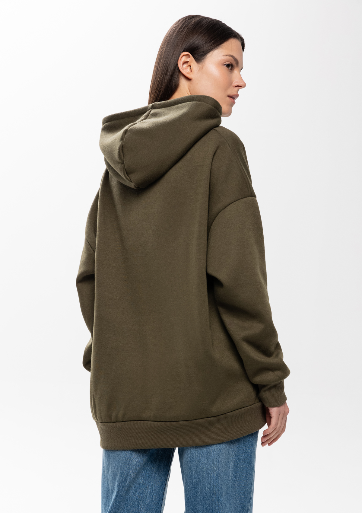 Худи унисекс STAN оверсайз интерсофт 320, 69, Оливковый хаки,  (36)  (50/L)