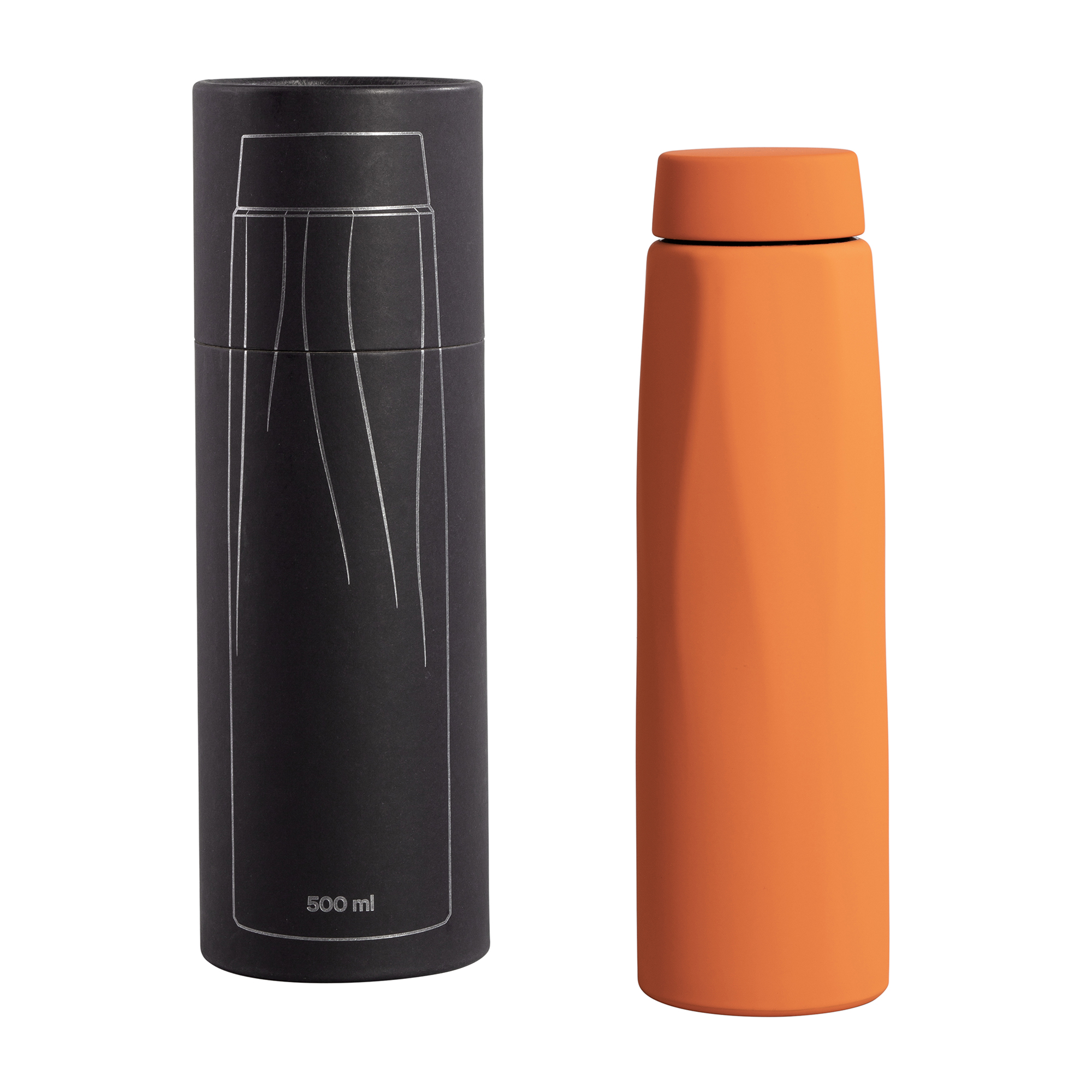 Термос "Calypso", покрытие soft touch, 500 мл, оранжевый