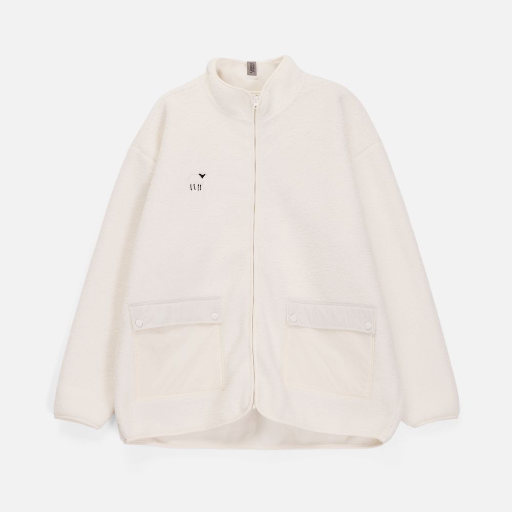 Куртка унисекс Oblako, молочно-белая, размер ХL/ХХL