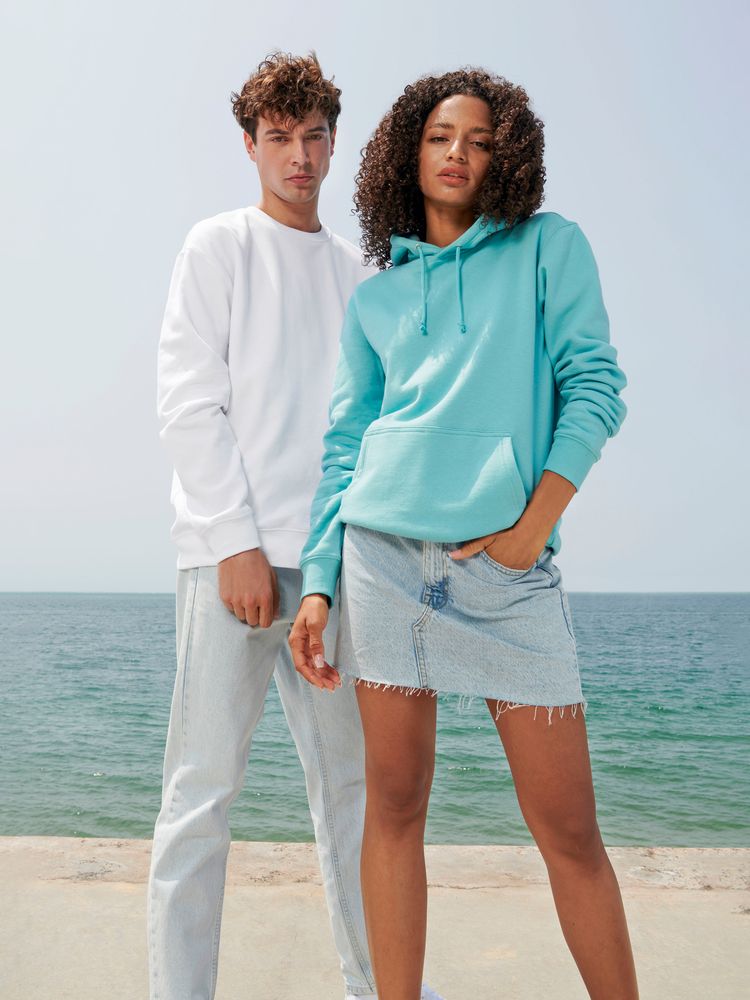 Свитшот унисекс Columbia, голубой (морская волна), размер 3XL