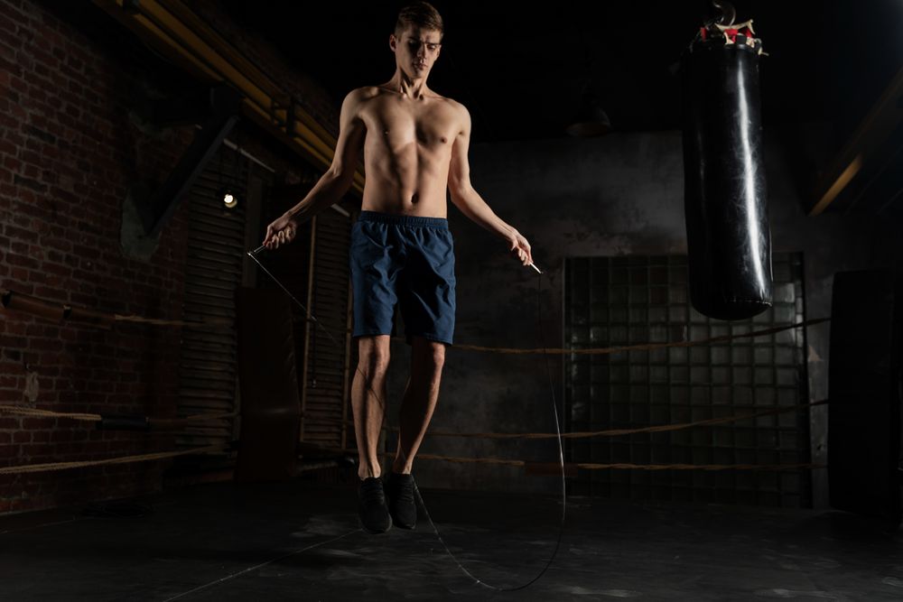 Скакалка Hard Work в мешочке — пример нанесения логотипа (Hard Work) | Print Logo