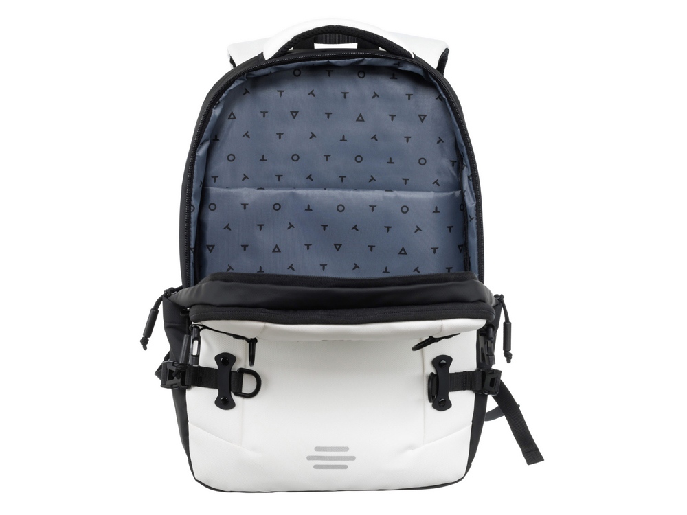 Рюкзак спортивный TORBER ЭКСТРИМ 18, белый/чёрный, 31 х 12 х 46 см, 17л