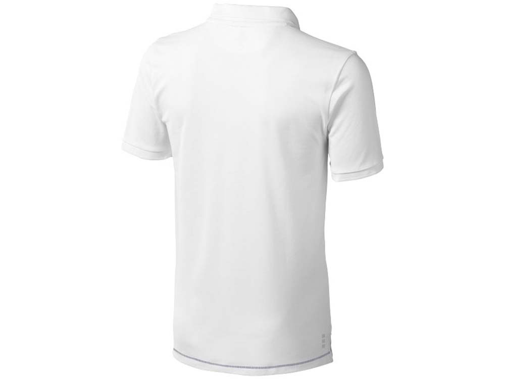 Calgary мужская футболка-поло с коротким рукавом, белый/темно-синий