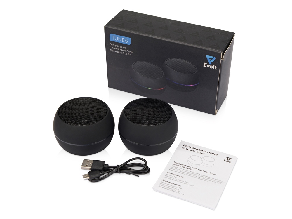Портативные стереоколонки Tunes Evolt