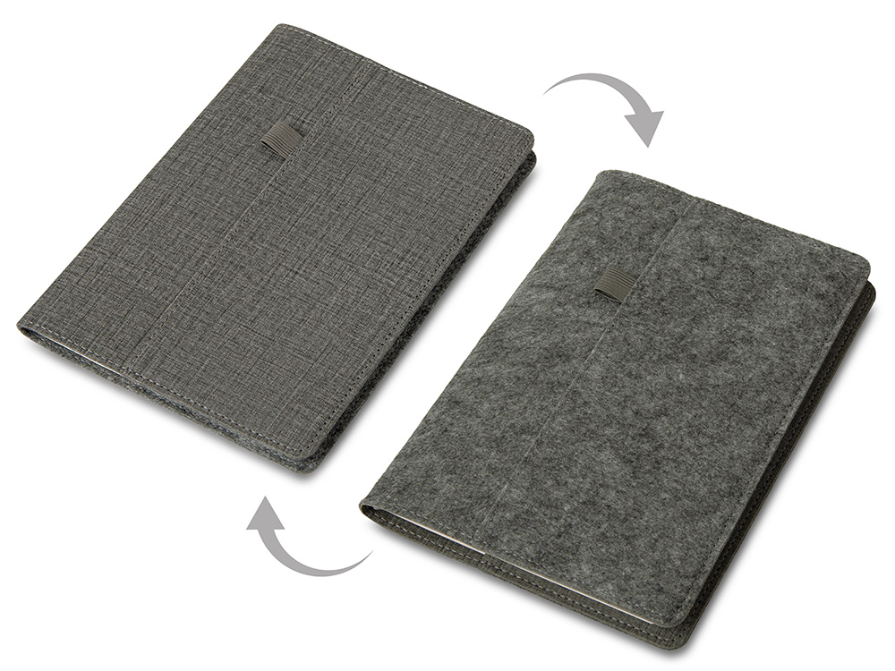Двустороннее портфолио А5 Felt с логотипом  | Print Logo