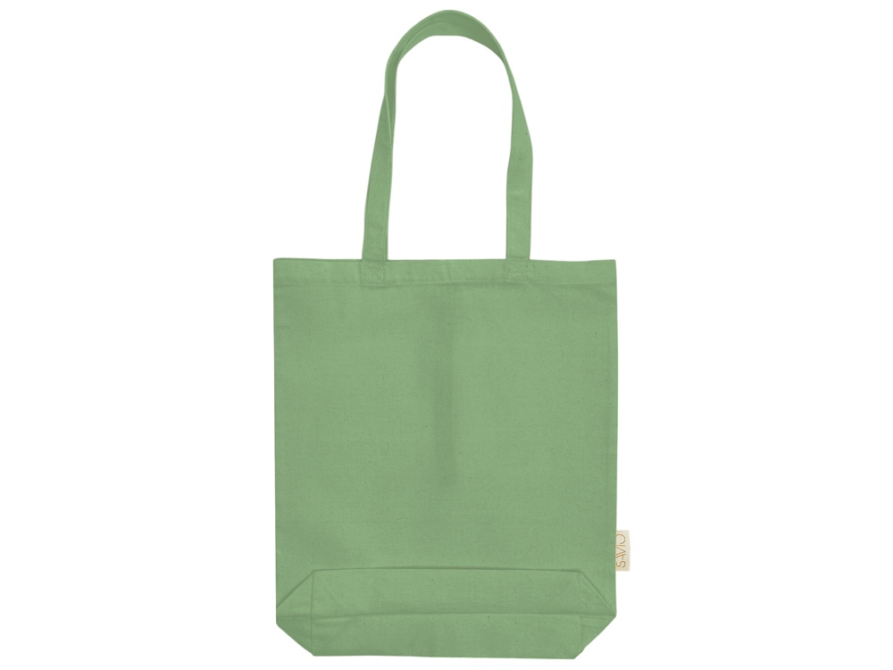 Сумка Fixy из переработанного хлопка с фиксирующей эластичной лентой, зеленое яблоко