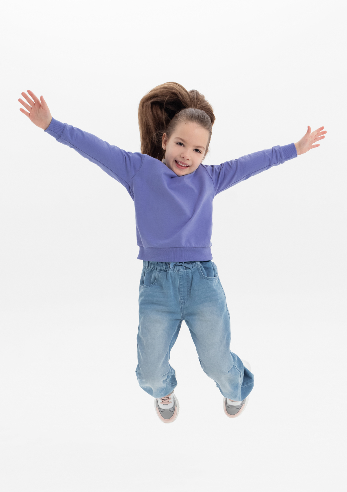 Свитшот детский STAN футер без начёса, 260, 63J, Сливовый,  (95)  (12/12 лет)