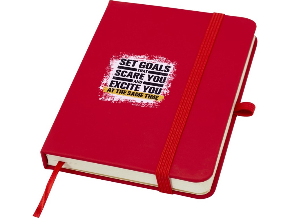 Блокнот Spectrum Plus формата A6 в твердой обложке - Красный