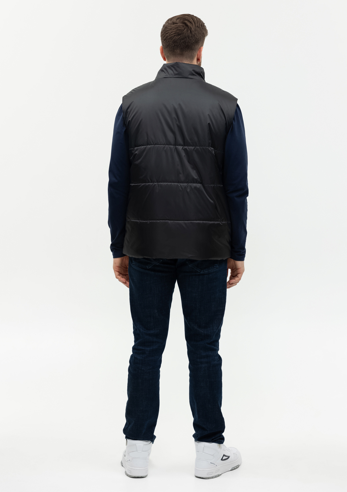 Жилет унисекс STAN утепленный таффета 210T,200, 84, Чёрный,  (20)  (52/XL)