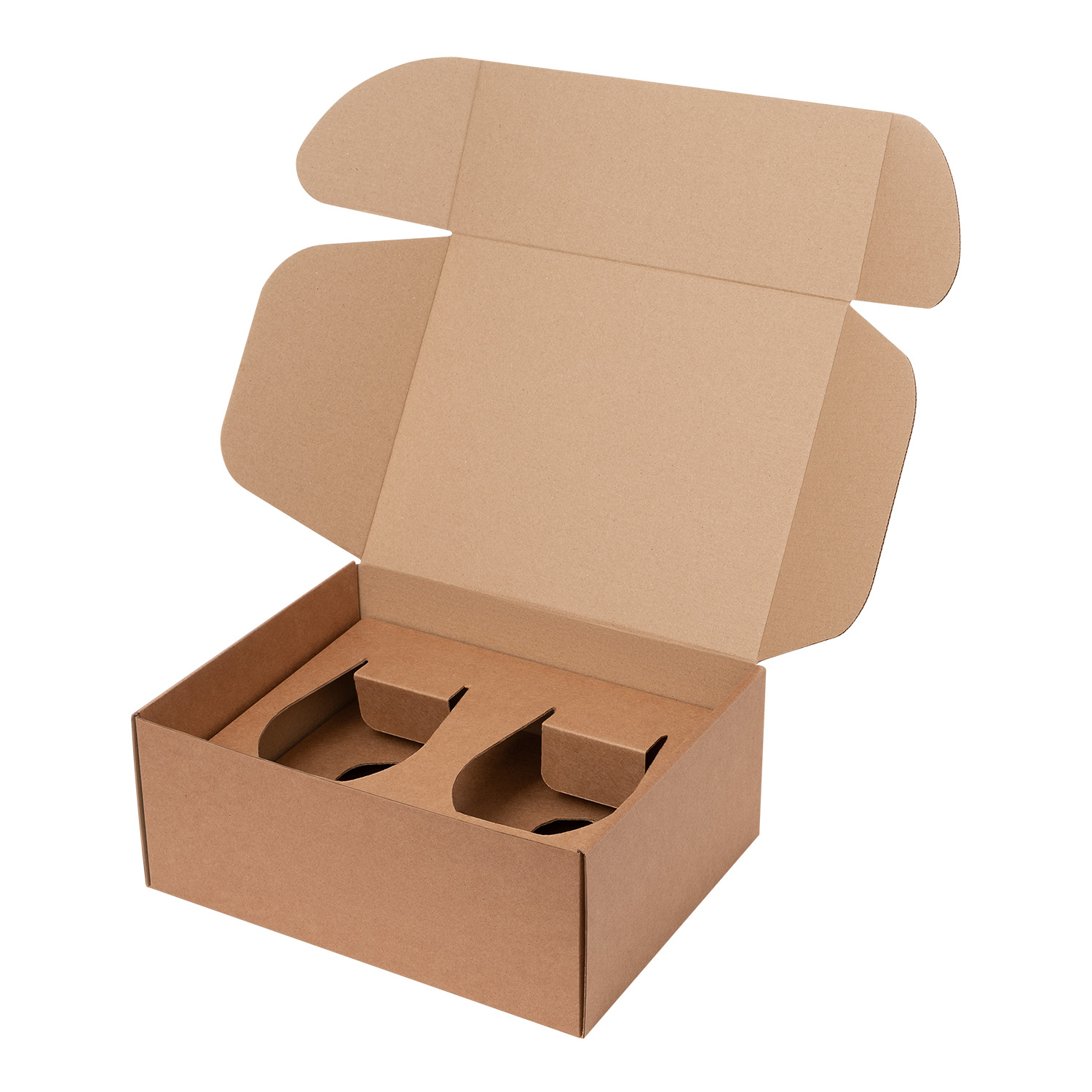 Доп. ложемент под 2 стакана для воды (для рифленого стекла) в малую коробку (арт. 21001.020) — пример нанесения логотипа (Portobello подарочная упаковка) | Print Logo