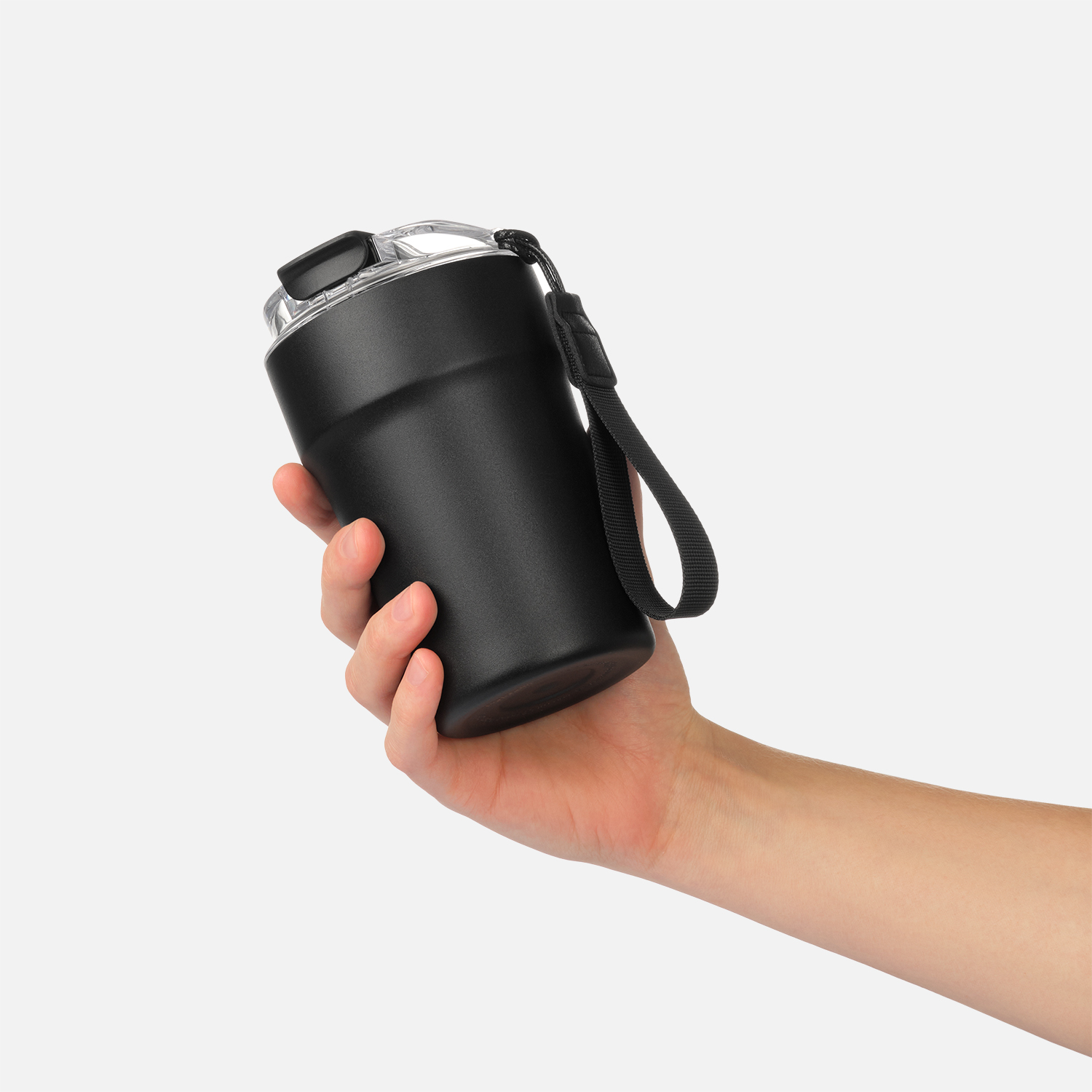 Термокружка вакуумная Монако, черная