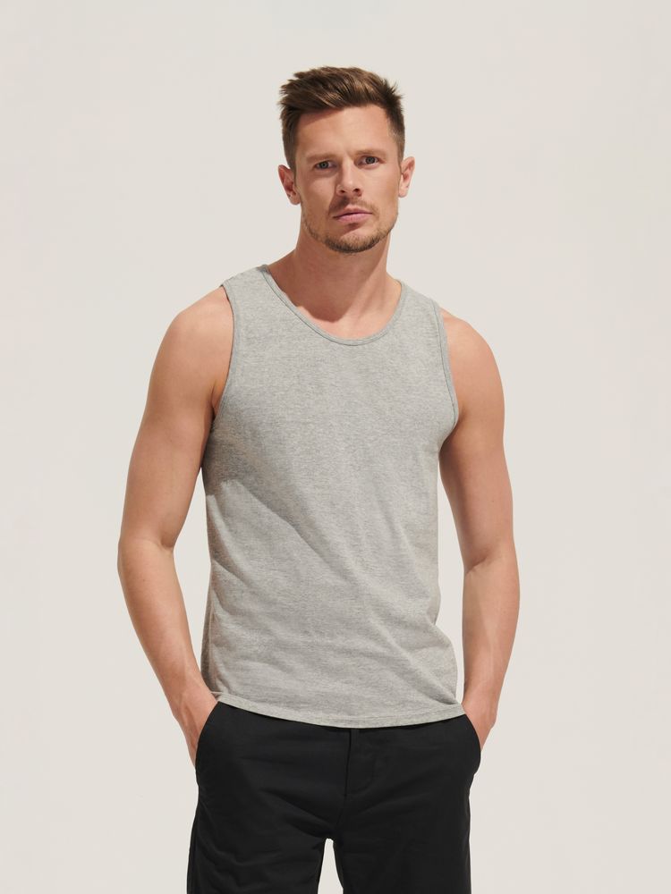 Майка мужская Justin 150 желтая (лимонная), размер XXL