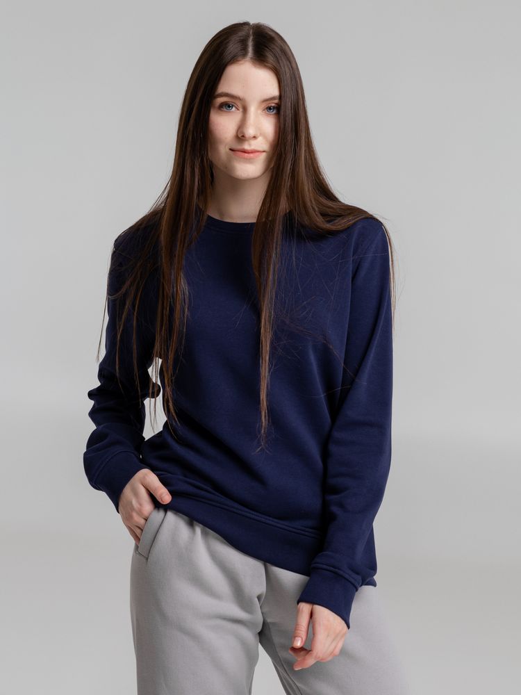 Свитшот унисекс BNC Inspire (Organic), темно-синий, размер M