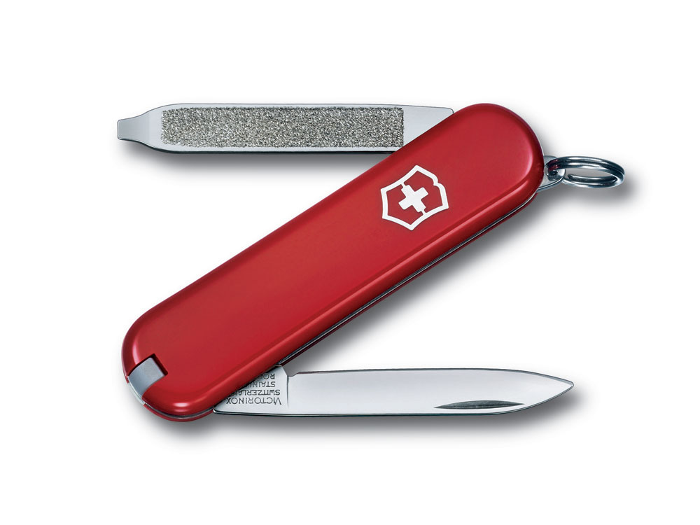 Нож-брелок Escort, 58 мм, 6 функций с логотипом VICTORINOX | Print Logo