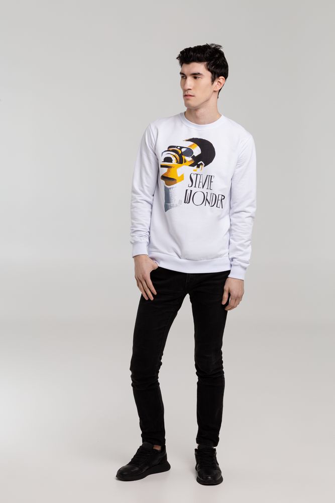 Толстовка «Меламед. Stevie Wonder» — пример нанесения логотипа (Author's) | Print Logo