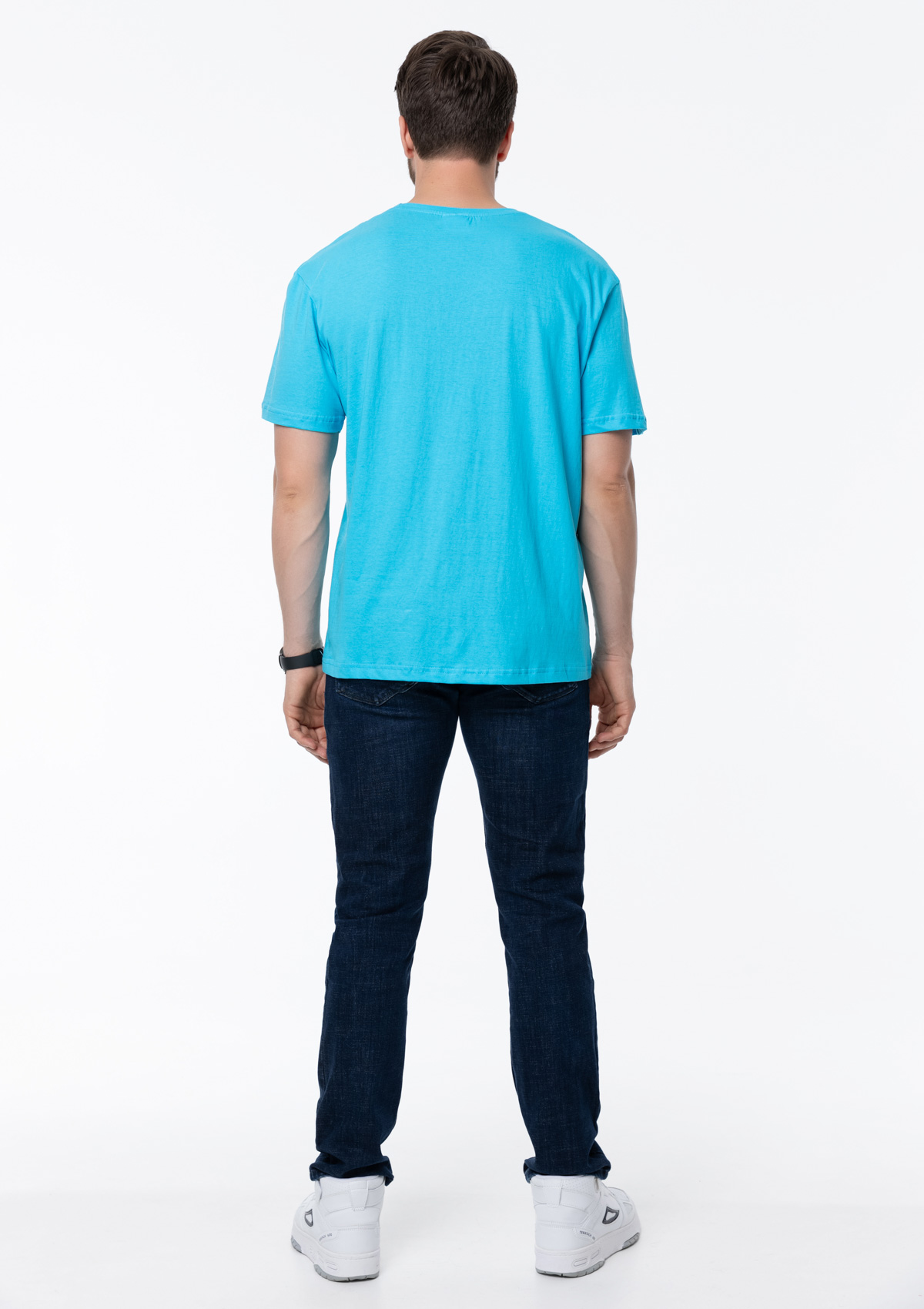 Футболка унисекс без бокового шва STAN хлопок 160, 02, Бирюзовый,  (32)  (44/XS)