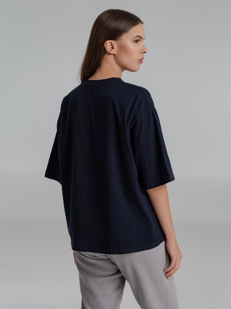 Футболка оверсайз Slope, темно-синяя, размер ХS/S