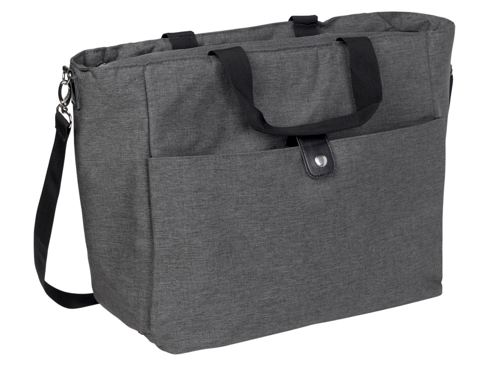 Сумка-холодильник Fabrizio со штопором, серый/черный