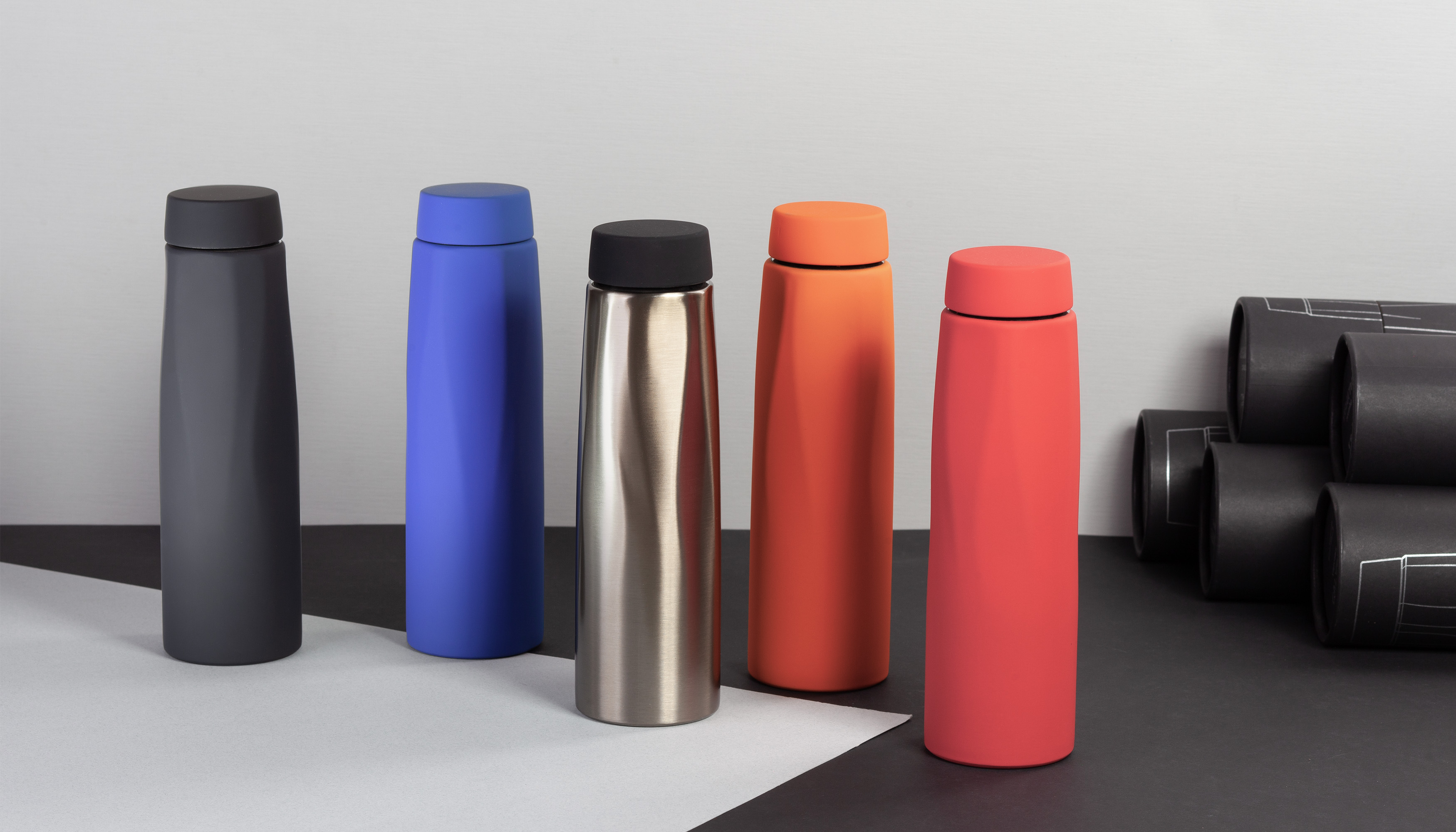 Термос "Calypso", покрытие soft touch, 0,5 л., красный