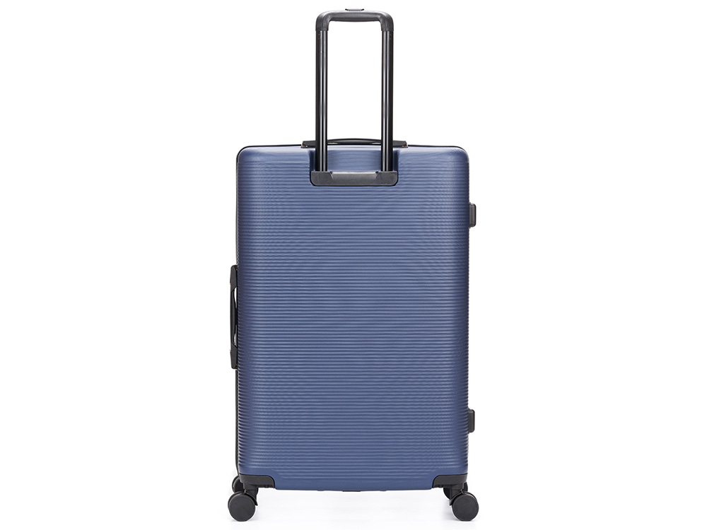Чемодан TORBER ОНЕГА, синий, ABS-пластик, 79,5 х 51 х 29 см, 103 л