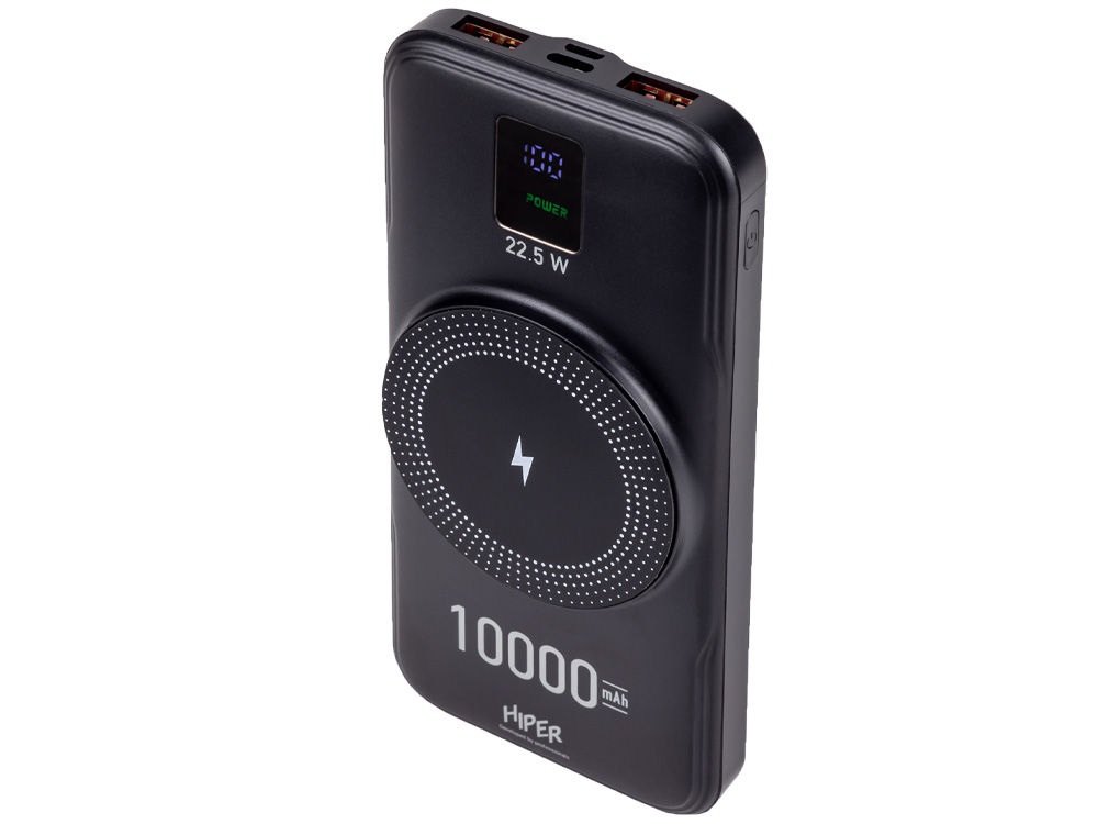 Внешний беспроводной аккумулятор AIR, 10000 mAh с логотипом HIPER | Print Logo