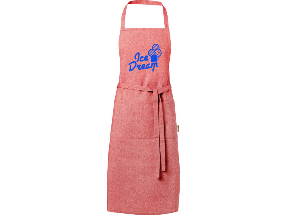 Pheebs 200 g/m2 recycled cotton apron, красный яркий