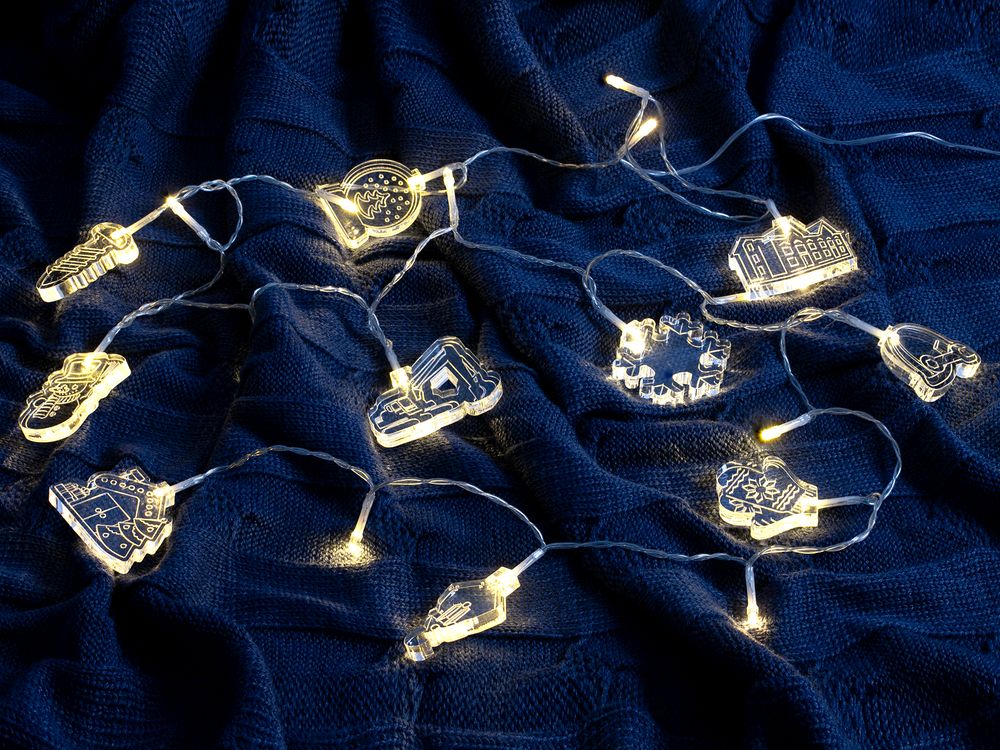 Светодиодная гирлянда Build The Future — пример нанесения логотипа (сделано в России) | Print Logo