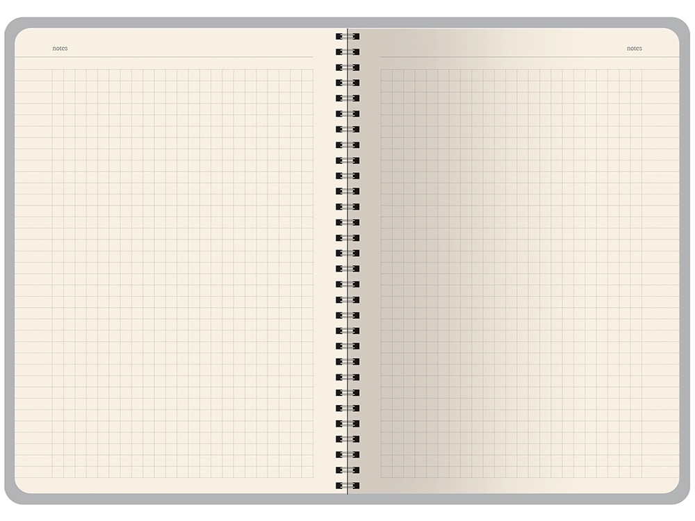 Бизнес тетрадь на гребне А5 Pragmatic, 60 листов в клетку, фиолетовый