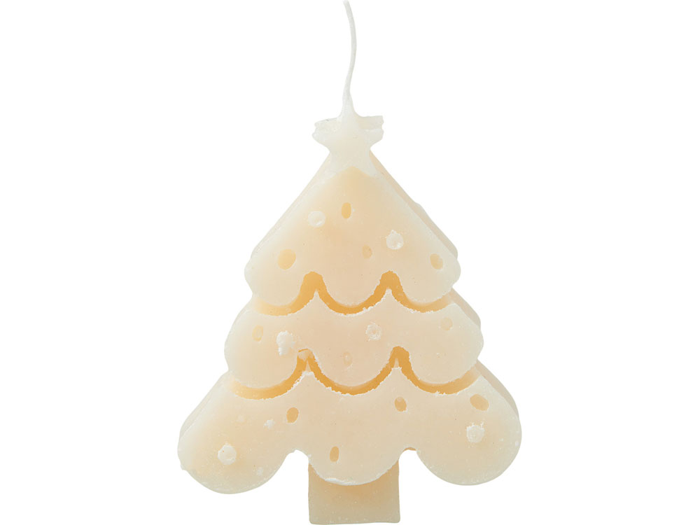 Свеча Елочка, молочный