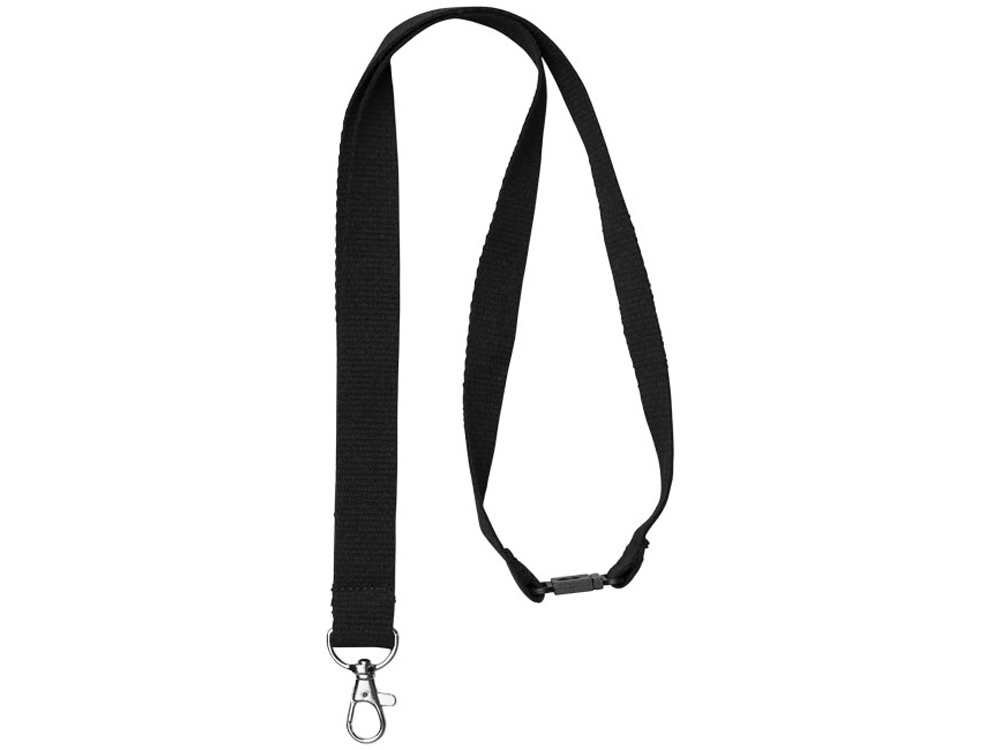 Хлопковый шнурок Dylan с предохранительным зажимом, черный