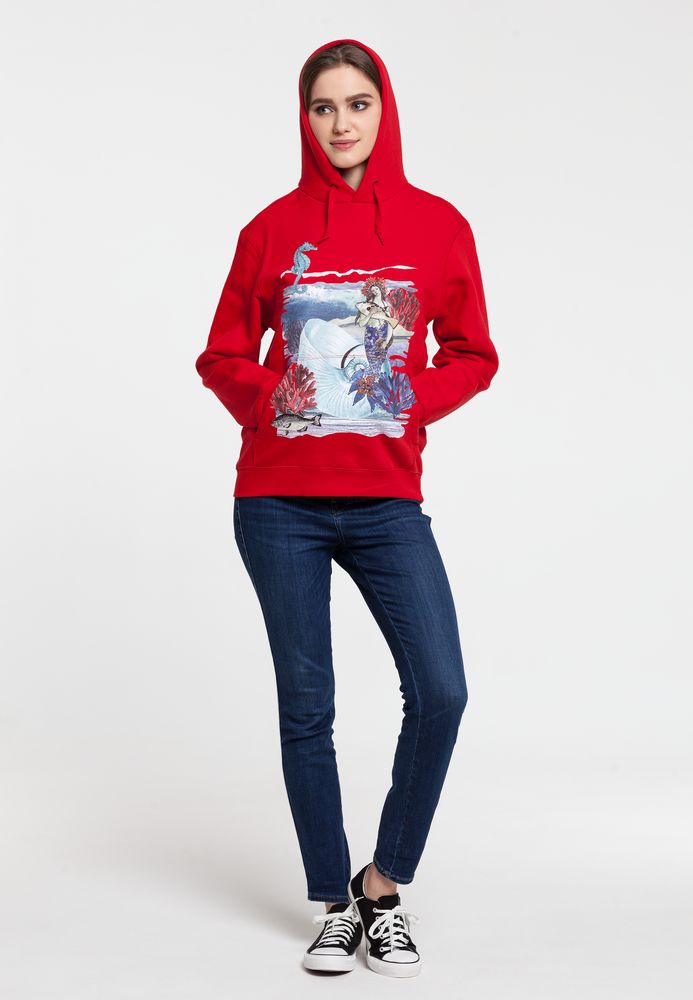 Толстовка женская Ragazza Di Mare — пример нанесения логотипа (Принтэссенция) | Print Logo