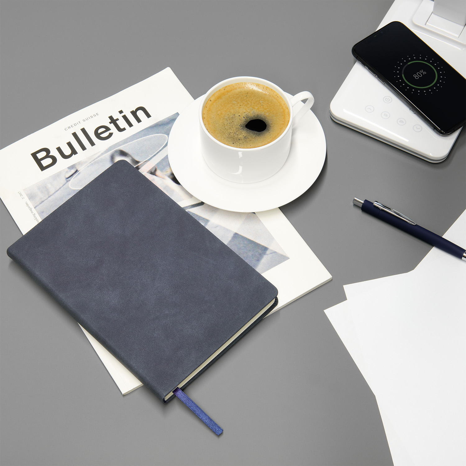 Ежедневник Стелла (Stella) недатированный с магнитом на обложке, бирюзовый фото на сайте Print Logo.