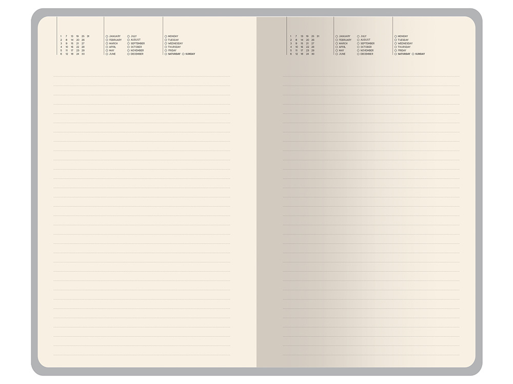 Ежедневник недатированный А5 Valencia, красный