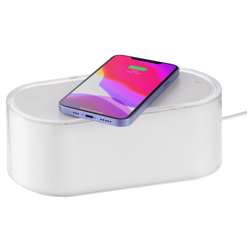 Станция беспроводной зарядки с подсветкой Laconic фото на сайте Print Logo.