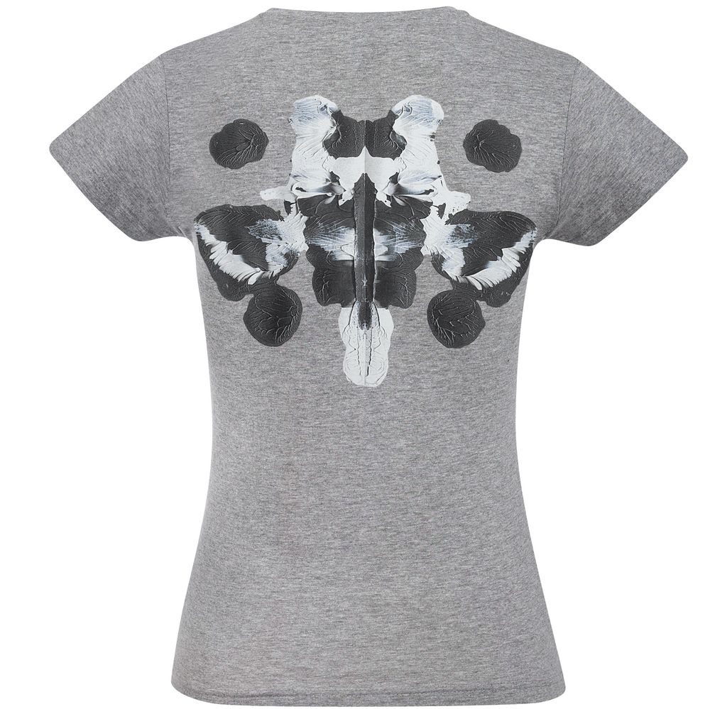 Футболка женская «Подсознательность» — пример нанесения логотипа (Принтэссенция) | Print Logo