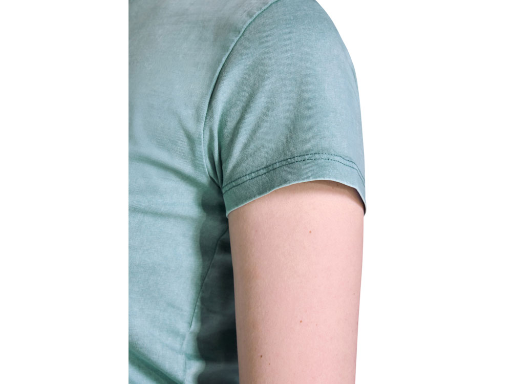 Футболка Fiyi женская, сине-зеленый выстиранный