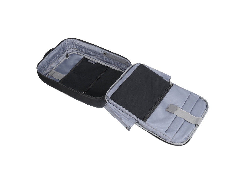 Рюкзак TORBER ВОЯЖ с отделением для ноутбука 15,6'', черный, нейлон/микрофибра, 30x12x42 см, 14л