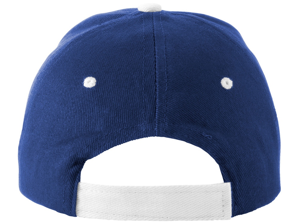 Бейсболка Brent типа сэндвич, 6 панелей, темно-синий/белый