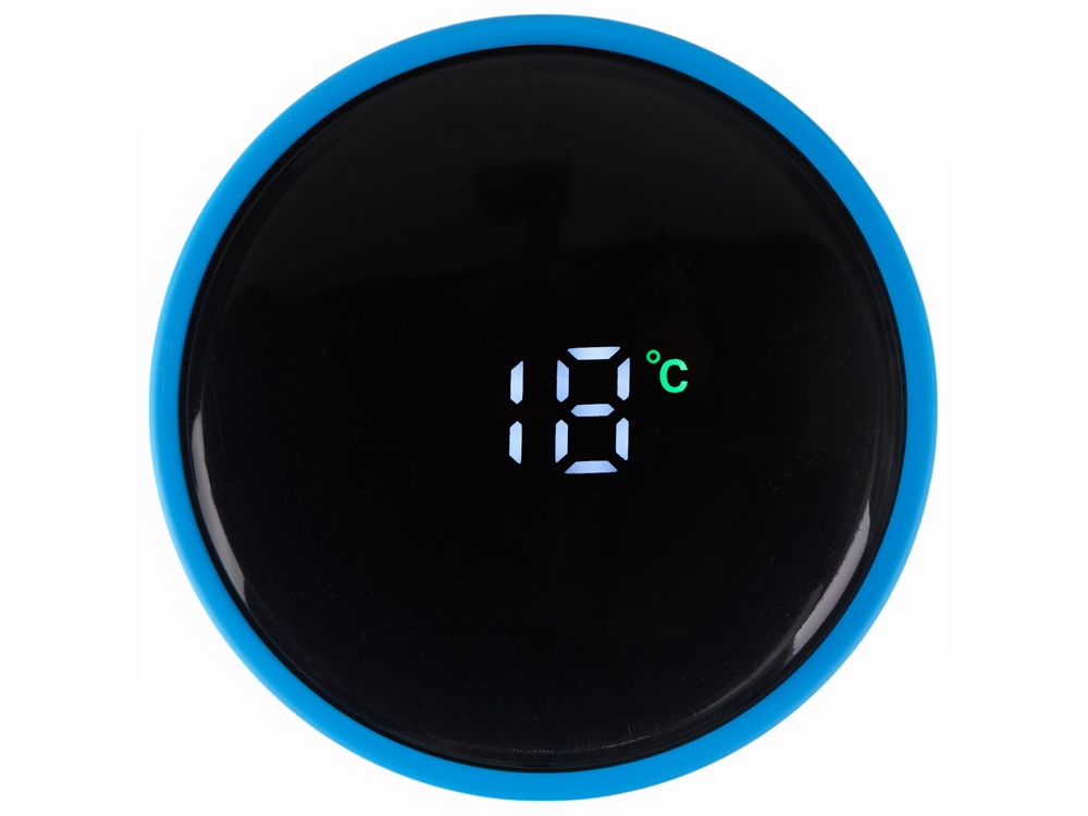 Вакуумный термос Module X с индикатором температуры, 500 мл, тубус, голубой 3538C