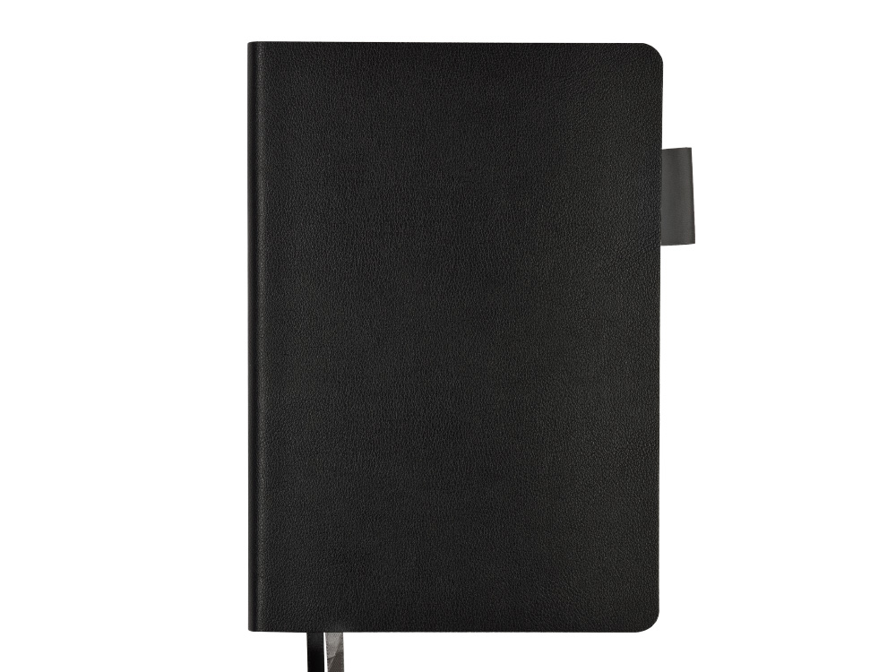 Ежедневник недатированный А5 Boston, черный (серый обрез)